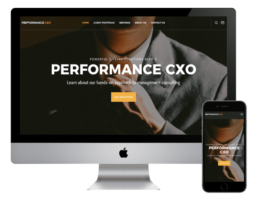Professional Website For Performance CXO