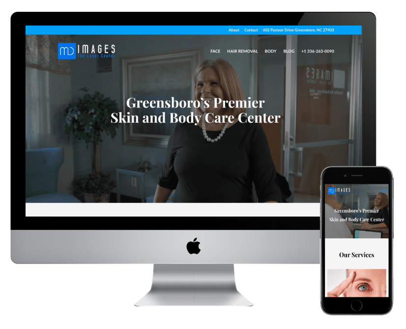 Laser Skin Center Website Redesign – MD Images