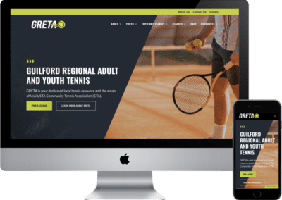 GRETA Local Guilford USTA Website Redesign