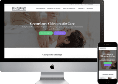 Healing Hands Chiropractic Website Redesign