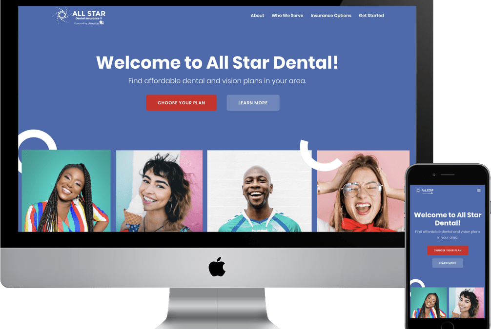 All Star Dental Insurance Website And Marketing