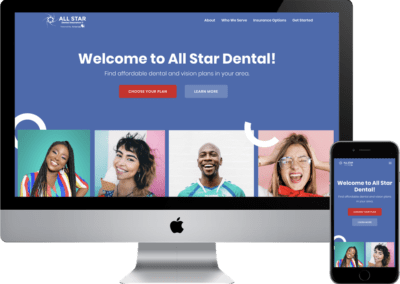All Star Dental Insurance Website And Marketing
