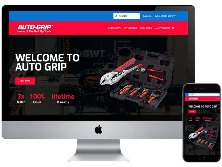 AutoGrip E-commerce Website Design