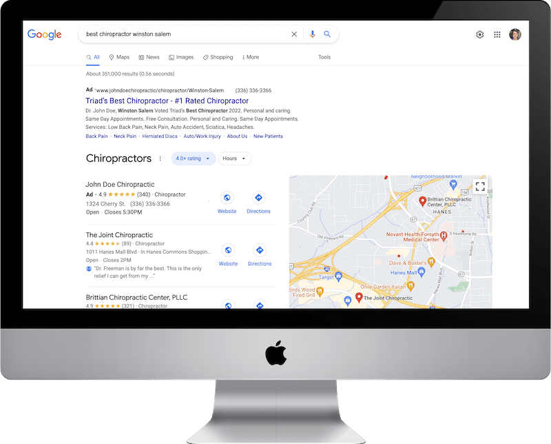 google advertising chiropractors