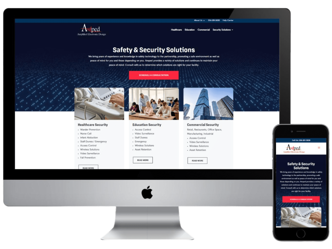 Ampedco Website Design