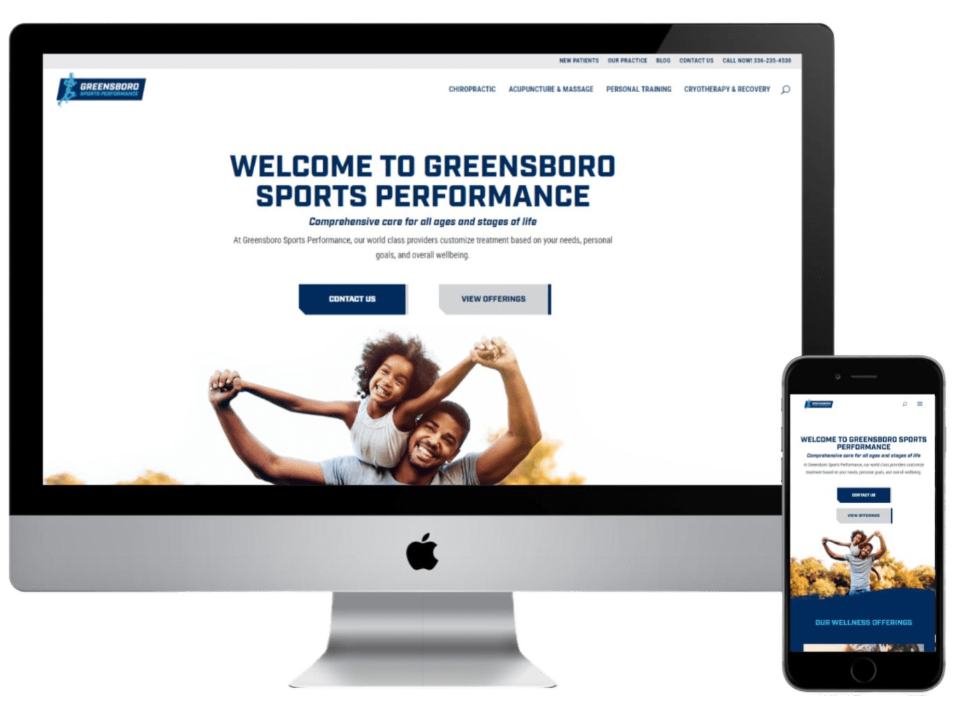 Greensboro Sports Performance Website Design