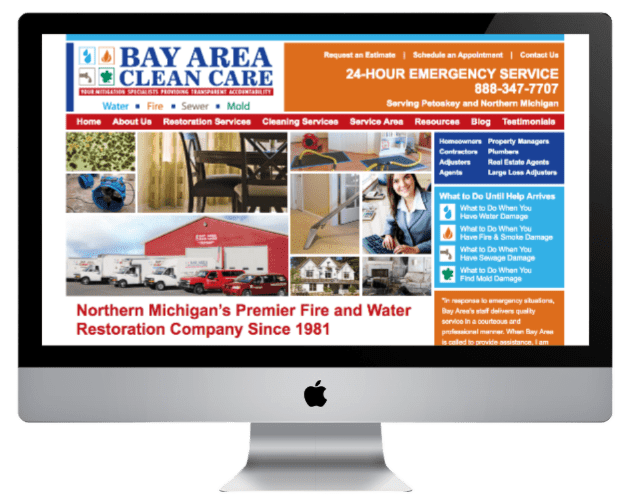 Bay Area Clean Care's old website