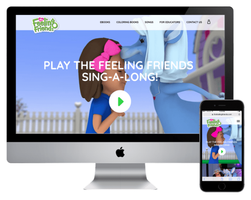website design for Feeling Friends