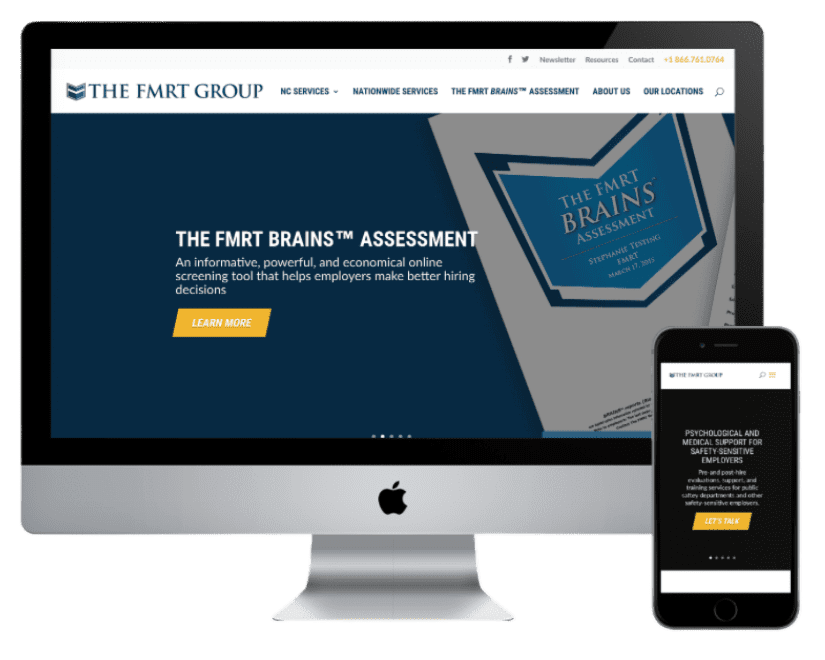 FMRT Web Design and Marketing materials