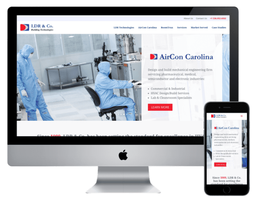 LDR Companies consolidated website design