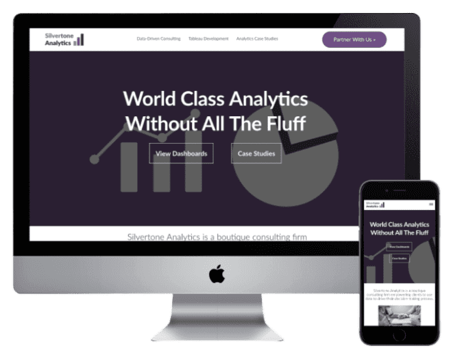 Silvertone Analytics Marketing Design