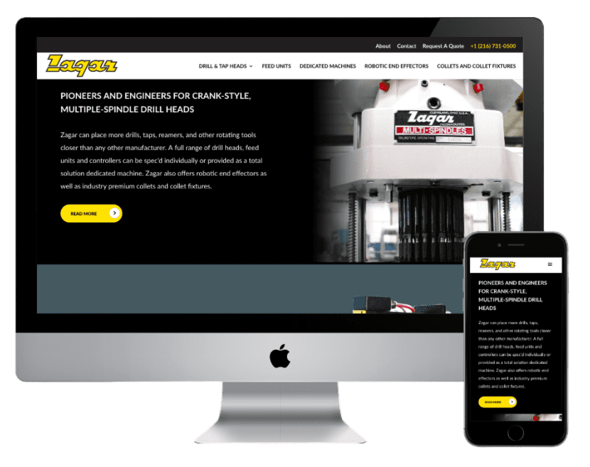 Zagar website design