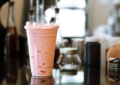 smoothie in the coffee shop