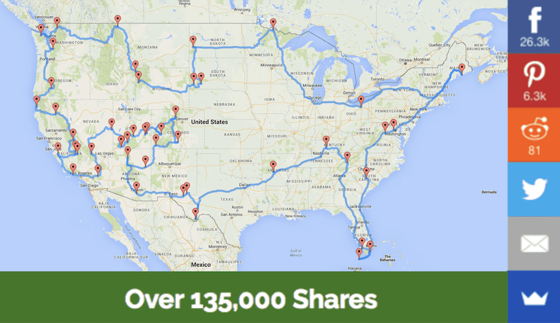 national parks road trip route