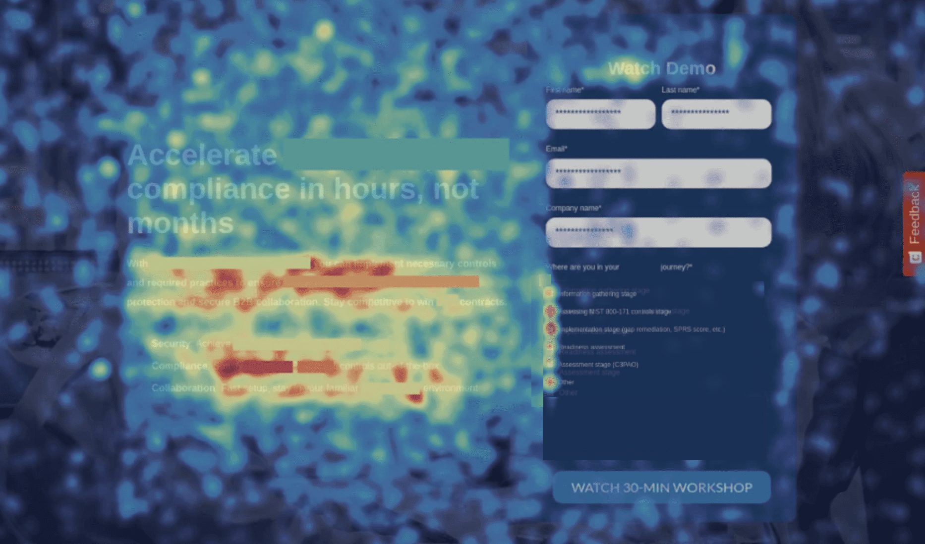 ui ux testing landing page demand gen