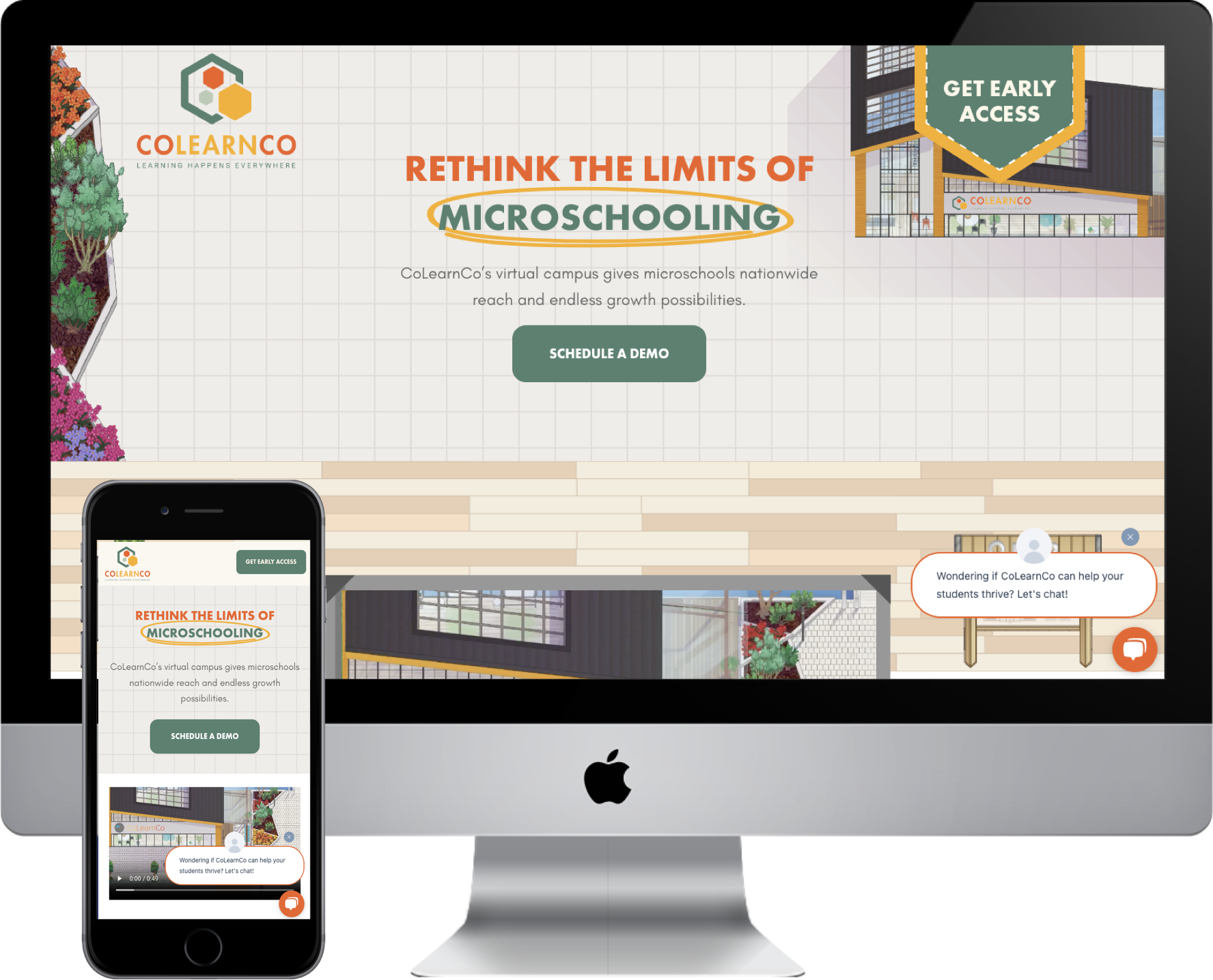 edtech startup website design