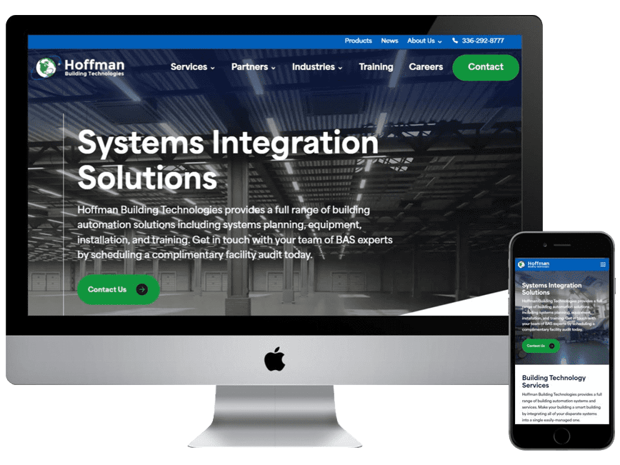 Hoffman Building Technologies web design